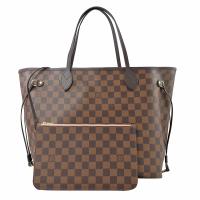 Louis Vuitton LV N41603 NEVERFULL MM 棋盤格紋子母束口購物包.中 現貨