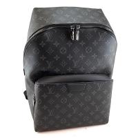 LV 黑灰字紋帆布DISCOVERY後背包