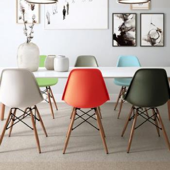 【E-home】二入組-EMS北歐經典造型餐椅