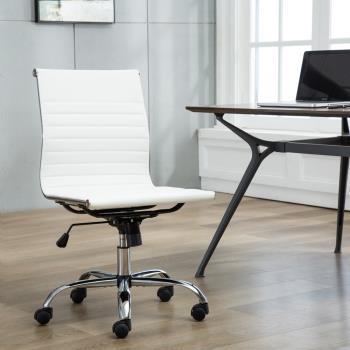 【E-home】經典熱銷可調式電腦椅EFC019A-wht 白色
