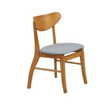Boden-亞當實木皮面餐椅/單椅(灰色)
