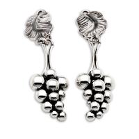【Georg Jensen】#40 純銀葡萄夾式耳環