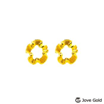 Jove Gold漾金飾 花的姿態黃金耳環