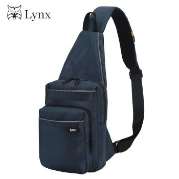 【Lynx】美國山貓紳士品味極簡多隔層機能單肩側肩包