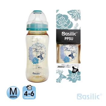 貝喜力克防脹氣PPSU寬口大奶瓶360ml-M 