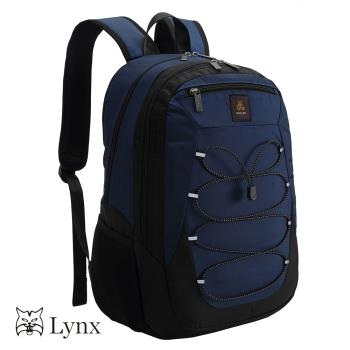 【Lynx】素面輕盈尼龍後背包(可放筆電 可放平板)