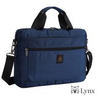 【Lynx】素面輕盈尼龍公事包(可放筆電 可放平板)