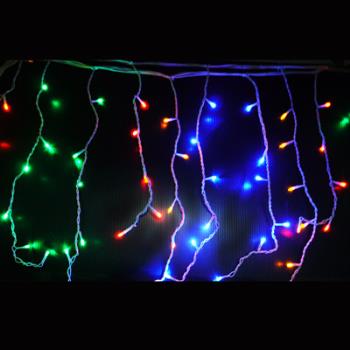 摩達客-聖誕燈裝飾燈LED燈100燈冰條燈(四彩光)(附控制器跳機)