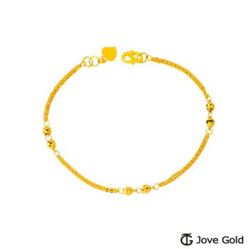 Jove Gold漾金飾 波光粼粼黃金手鍊-雙鍊款