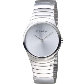 Calvin Klein 極簡石英錶(K8A23146)銀/33mm