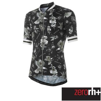 ZeroRH+ 義大利美式復古刺青圖騰系列男仕專業自行車衣(黑) ECU0632_41P