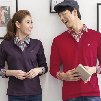【LEIDOOE】假兩件式女版長袖休閒衫(53252紫)