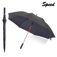 2mm Speed飆風 輪紋握把高爾夫揹帶防風直傘 (黑色)
