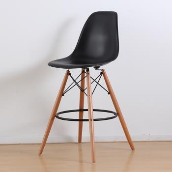 【E-home】二入組 EMSH北歐經典造型吧檯椅