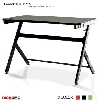 【RICHOME】電競玩家電腦桌(3色)