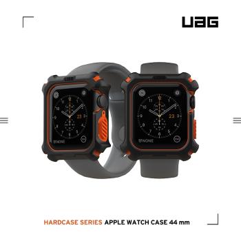 UAG Apple Watch 44mm 耐衝擊保護殼-黑/橘