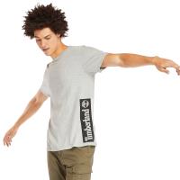 Timberland 男款灰色側邊品牌英文短袖圓領T恤A22RER74