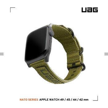 UAG Apple Watch 42/44/45/49mm Nato尼龍錶帶-綠