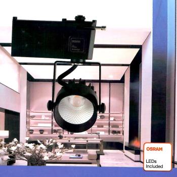 MasterLuz-二代小鋼炮 5W防眩COB燈 LED商用軌道燈 黑殼自然光4000K.黃光 OS晶片