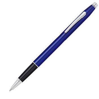 CROSS精典世紀藍桿白夾鋼珠筆*AT0085-112