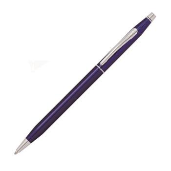 CROSS精典世紀藍桿白夾原子筆*AT0082-112