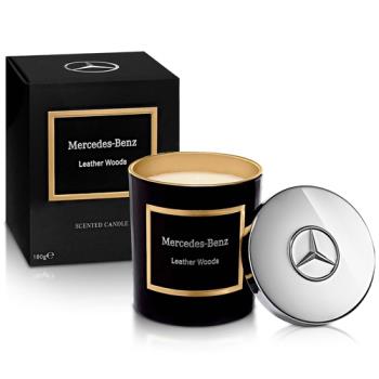 【短效品】Mercedes Benz 賓士 木質與皮革頂級居家香氛工藝蠟燭(180g)