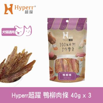 Hyperr超躍 手作零食 鴨柳肉條 40g 三件組
