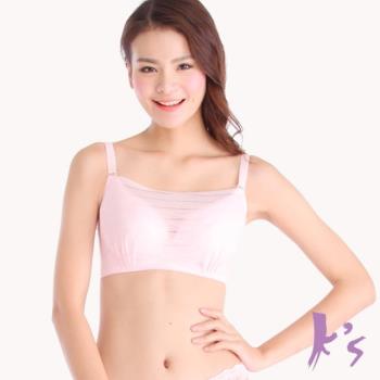 【K’s 凱恩絲】專利蠶絲機能微透性感網紗內衣mo7款A-E胸罩 (粉色)