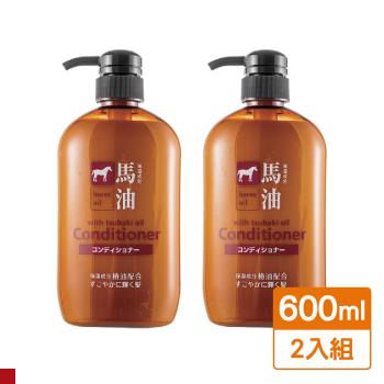 日本 熊野 HORSE OIL 馬油 潤髮乳 600ml 2入組