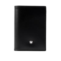 MONTBLANC 萬寶龍牛皮經典款名片/卡片夾(黑色) 7167