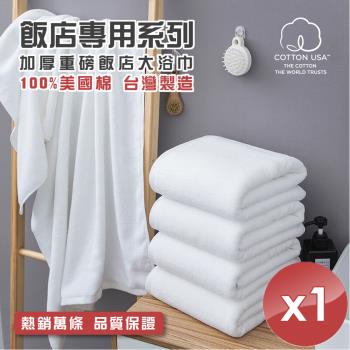 HKIL-巾專家 台灣製純棉加厚重磅飯店大浴巾-1入組