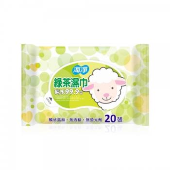 奈森克林海淨 嬰兒純水濕紙巾20抽(隨身包)-4款選擇*120包/箱購
