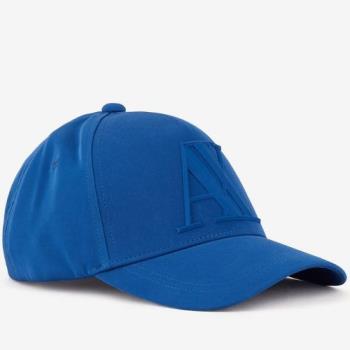 A/X 2020阿瑪尼時尚橡膠標誌藍色帽子