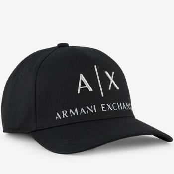 A/X 2020阿瑪尼時尚字母標誌刺繡黑色帽子