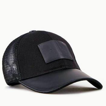 A/X 2020阿瑪尼標誌Logo款黑色網狀帽子