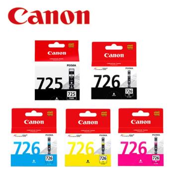 CANON PGI-725BK+CLI-726BK/C/M/Y 原廠墨水組合 (2黑3彩)