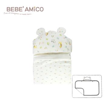 Bebe Amico-童話森林-負離子紗布多功能造型帽毯(四層紗)