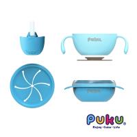 PUKU藍色企鵝 趣味easy學習碗_果凍藍