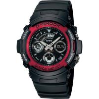 CASIO G-SHOCK 標準指針數位雙重顯示手錶-紅(AW-591-4A)