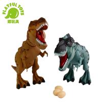 Playful Toys 頑玩具 電動暴龍 Y333-06(仿真恐龍 聲音燈光 恐龍模型 噴霧特效 走路機器玩具 兒童玩具)