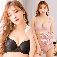 甜心嚴選 蕾絲透膚一體成型爆乳集中少女成套內衣 2套組