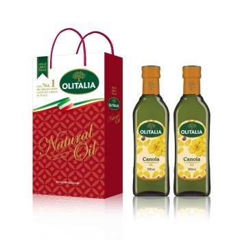 Olitalia 奧利塔 頂級芥花油500ml x6罐 (附禮盒)