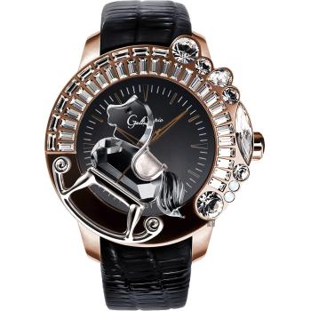 Galtiscopio迦堤童真木馬系列創作夢幻手錶-玫塊金框/50mmLG1RGS001BLS