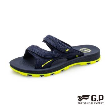 G.P 男款NewType柔軟耐用雙帶拖鞋G0560-藍色(SIZE:37-44 共三色)