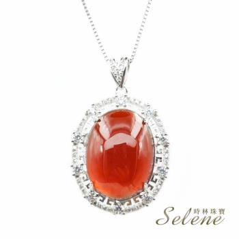 【Selene珠寶】璀璨橙石榴墜鍊(是幸運和愛情的保護石)