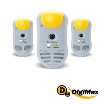 DigiMax強效型三合一超音波驅鼠器超值 3 入組UP-11T