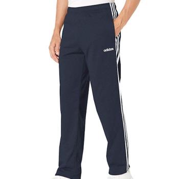 Adidas 2020男時尚Tricot白條三條紋運動黑色長褲