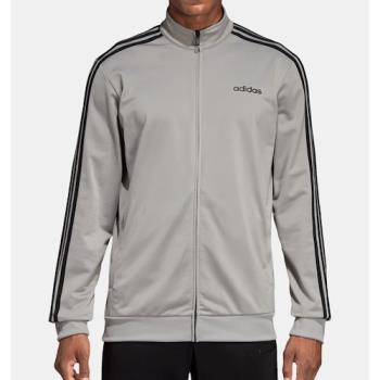 Adidas 2020男時尚Tricot中灰色運動立領拉鍊夾克