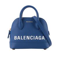 BALENCIAGA VILLE TOP HANDLE二用貝殼包 XXS(藍色) 550646 0OTDM 4130