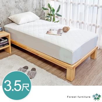 Boden-森林家具 維爾3.5尺單人加大全實木床底(不含床頭片及床墊)